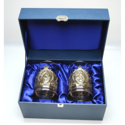 Футляр для 2-х  подстаканников без ложечек