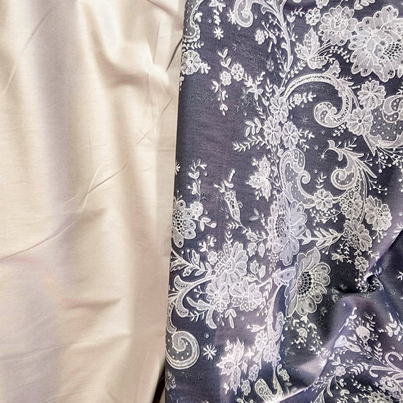 Твил-сатин рис. №28 | ш.235 см | 120 г/м² | хлопок-100%