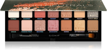 Sigma Beauty Warm Neutrals Eyeshadow Palette - палитра теней для век, 25,5 g