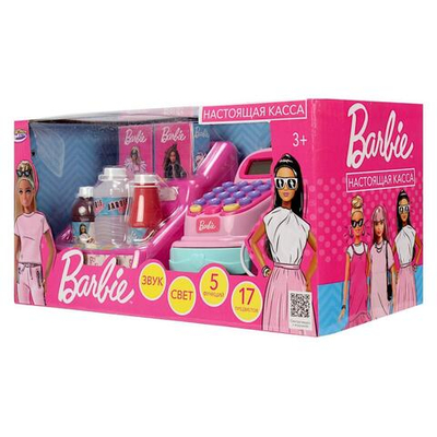 Касса Barbie свет/звук, 34*16,5*17см коробка (Играем вместе)