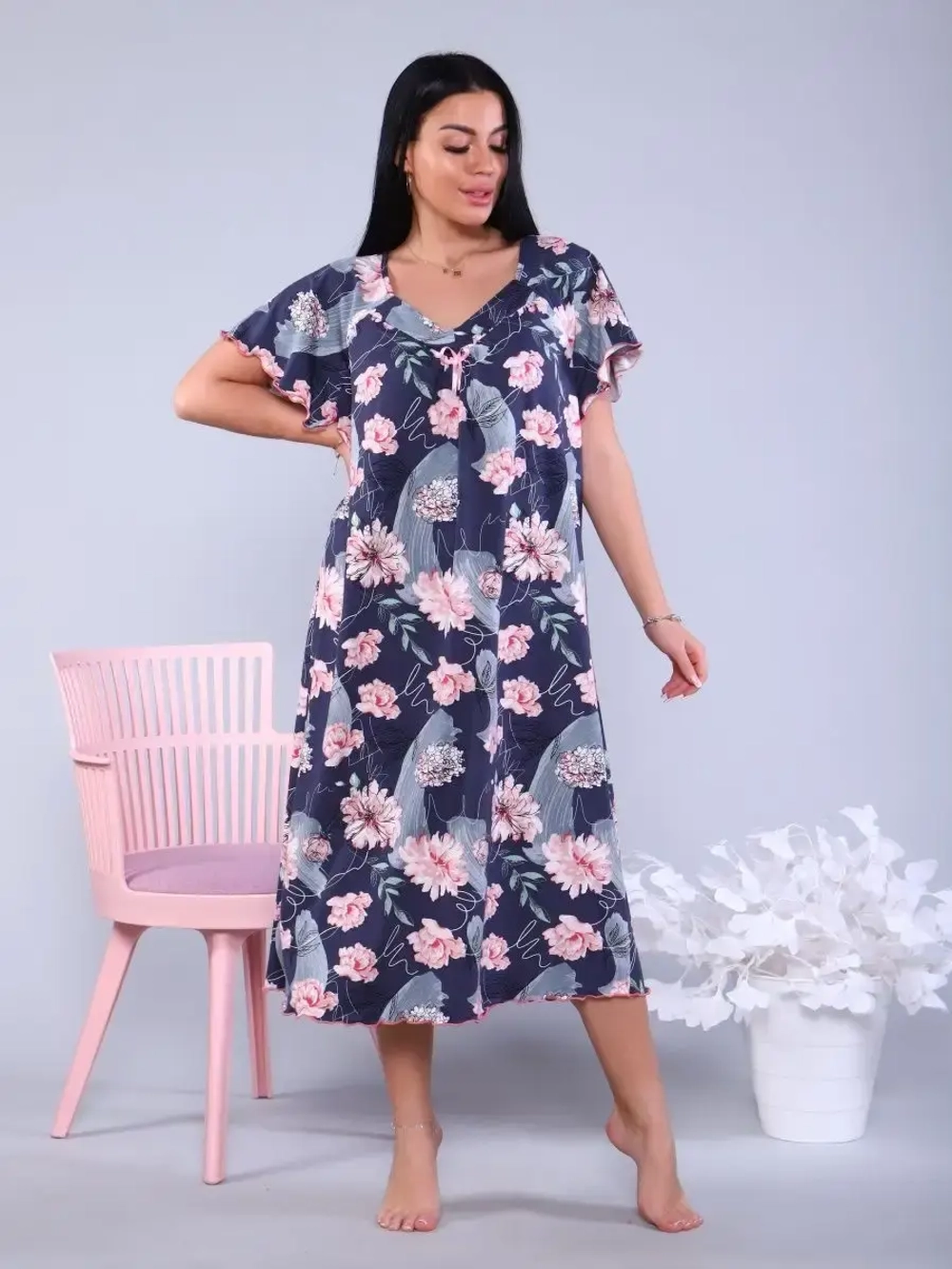 Ночная сорочка из вискозы