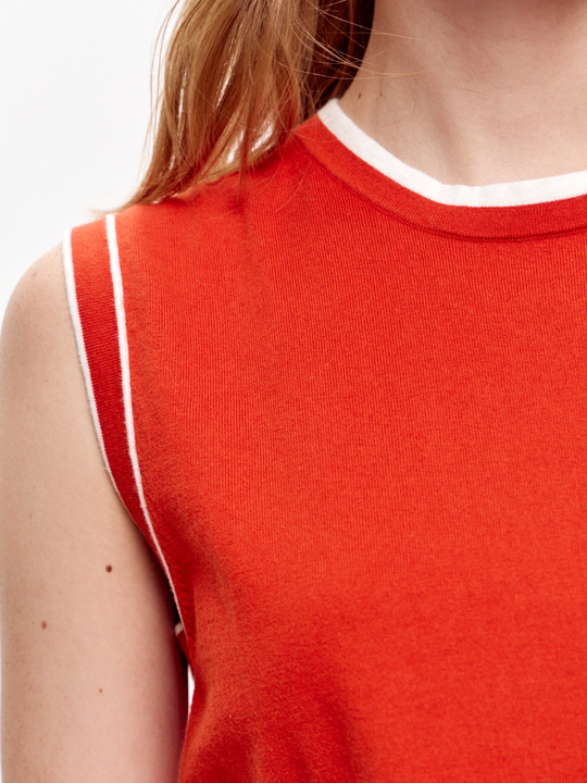 Топ из хлопка и кашемира