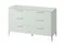 Комод Type oak 6 ящиков ширина 170 см (белый)