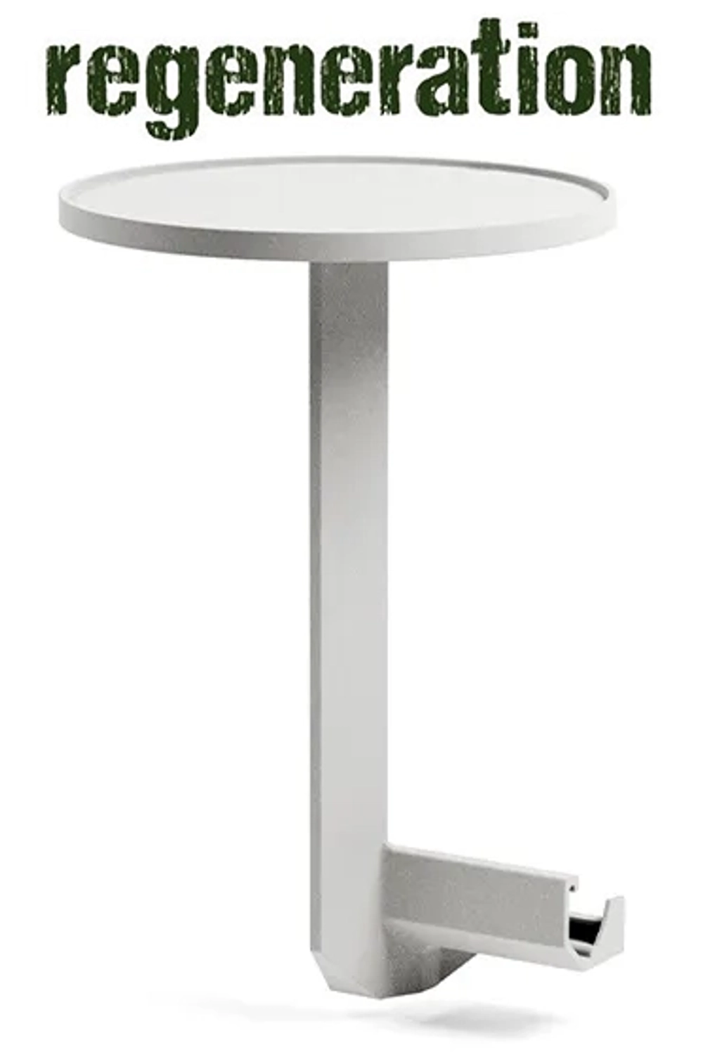 Столик пластиковый боковой Nardi Maximo Tavolino 33, гипс