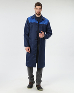 Халат Лигор (тк.Смесовая,210), т.синий/васильковый