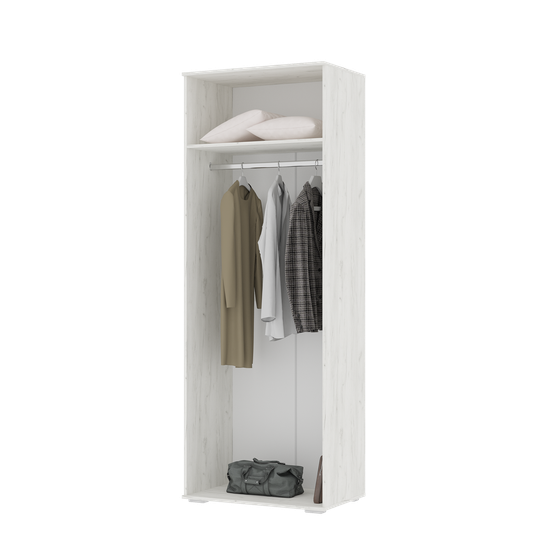 НЕЛЬСОН ШК 04 ШкафФасад ДУБ КРАФТ БЕЛЫЙ/Корпус ДУБ КРАФТ БЕЛЫЙ