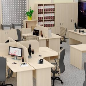 Офисная мебель Стандарт-Pro дуб выбеленный