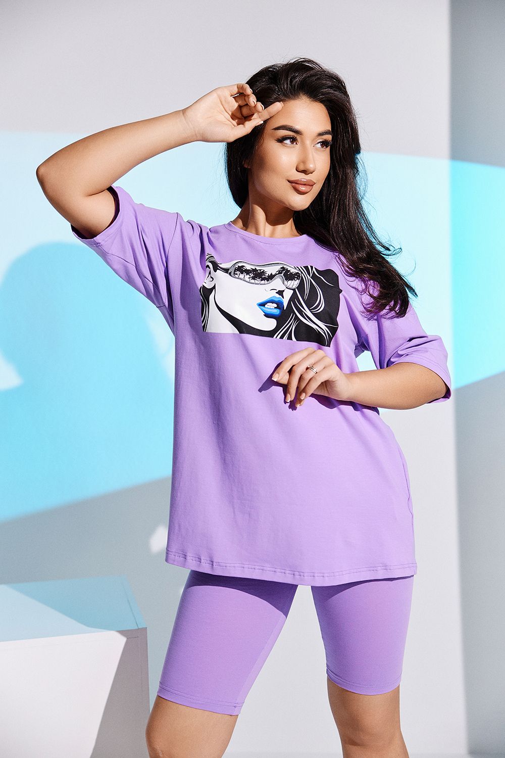 Женский костюм с бриджами 6774 Натали (Акция)