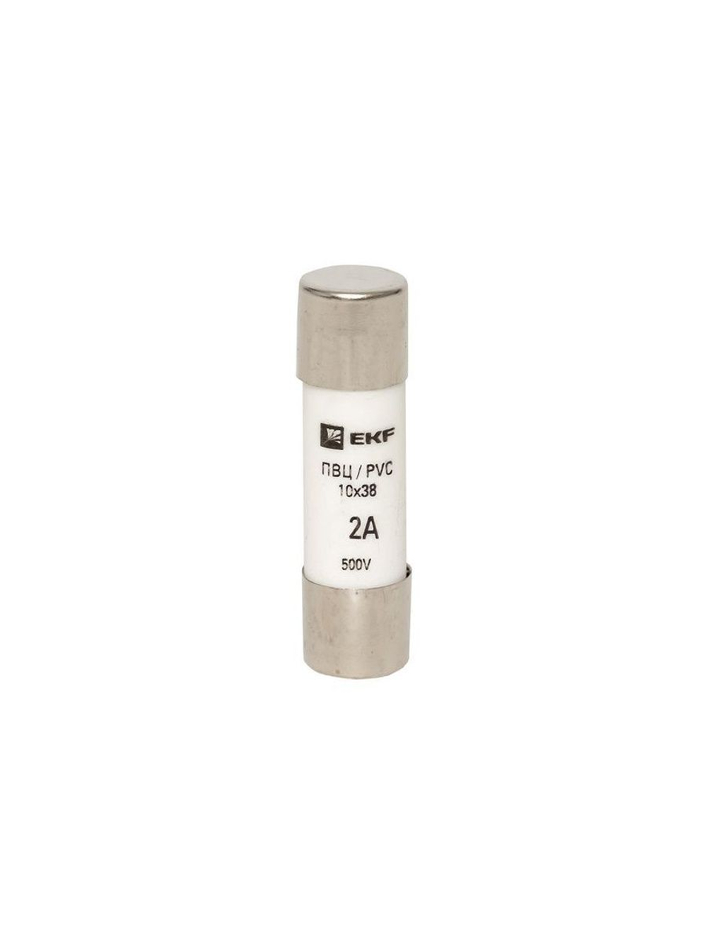 Вставка плавкая цилиндрическая ПВЦ 10х38 2А EKF pvc-10x38-2