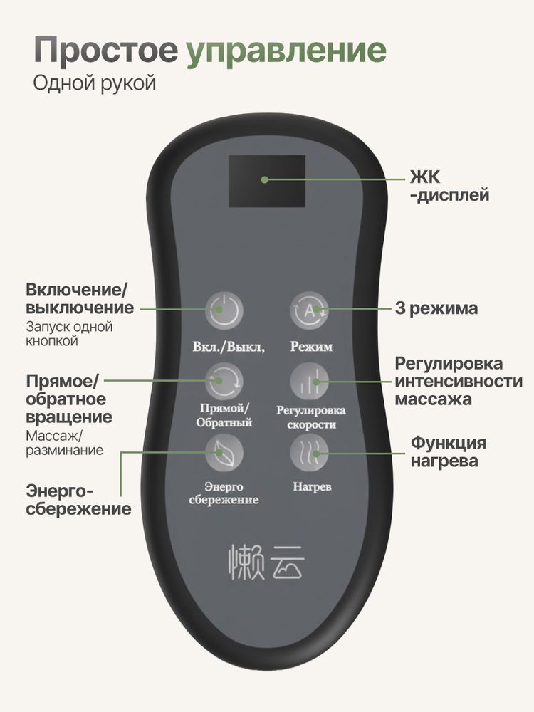 Вибромассажер для ног и ступней DFC LAZYCLOUD с проводным пультом управления