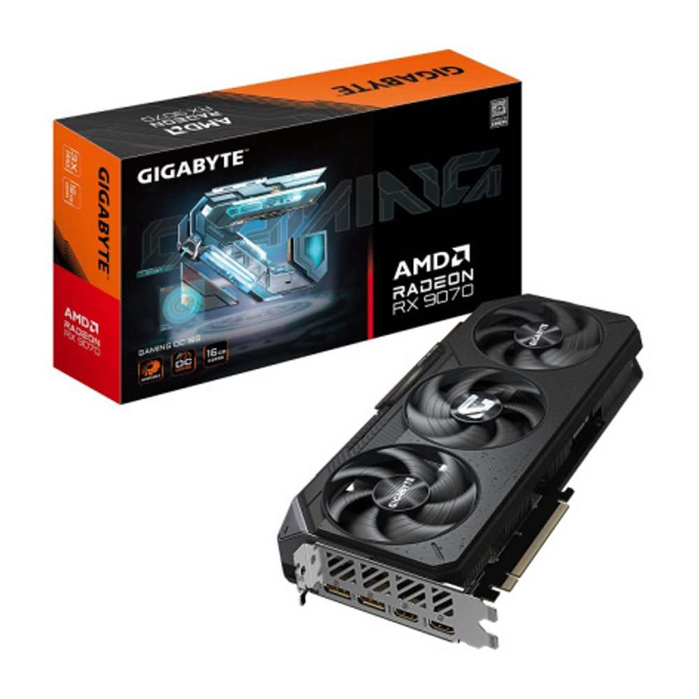 Видеокарта GIGABYTE Rageon RX 9070 GAMING OC (GV-R9070 GAMING OC-16GD)