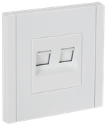 FORTE&PIANO Розетка двойная RJ11+RJ45 кат.5E FP235 белый IEK
