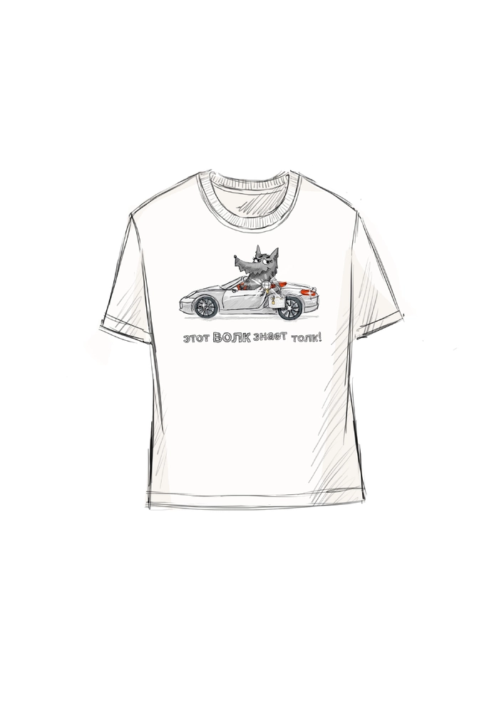 ФУТБОЛКА ЖЕНСКАЯ ТЭЙЛ МОЛОЧНЫЙ ВОЛК ЗНАЕТ ТОЛК