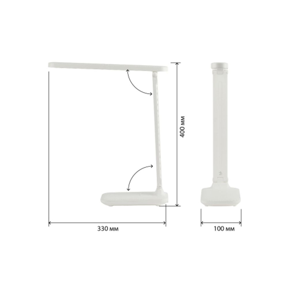 Настольный светильник ЭРА NLED-495-5W-W светодиодный аккумуляторный белый