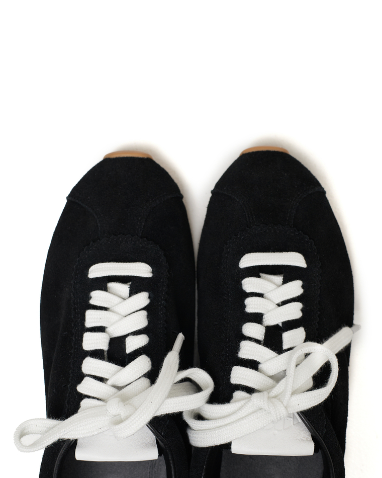 Кеды из натуральной замши черный