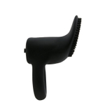 Чёрное эрекционное виброкольцо со стимулятором клитора Cobra (Цвет: черный)