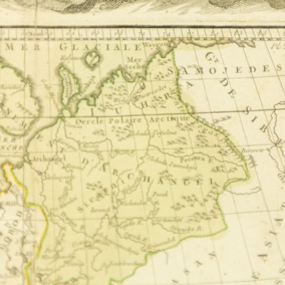 Карта «LA RUSSIE EUROPÉENNE» («Европейская часть России»)