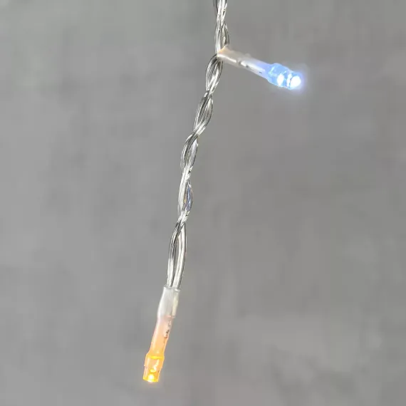 Светодиодная бахрома 4,9*0,5 м., 240 экстра теплых белых LED, мерцание, прозрачный провод ПВХ, Beauty Led (PIL240BLW-10-2EWW)