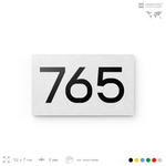Номер на дверь 765, табличка на дверь для офиса, квартиры, кабинета, аудитории, склада, белая 120х70 мм, Айдентика Технолоджи