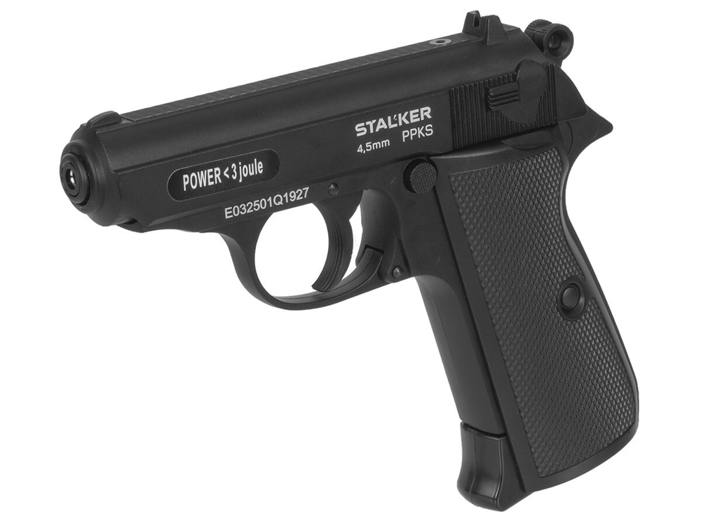 Пистолет пневматический Stalker PPKS (Walther PPK/S) к.4,5мм (ST-21062P)