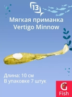 Мягкая приманка 13 FISHING Vertigo Minnow Dropshot 4"/ MO (7шт./уп.)