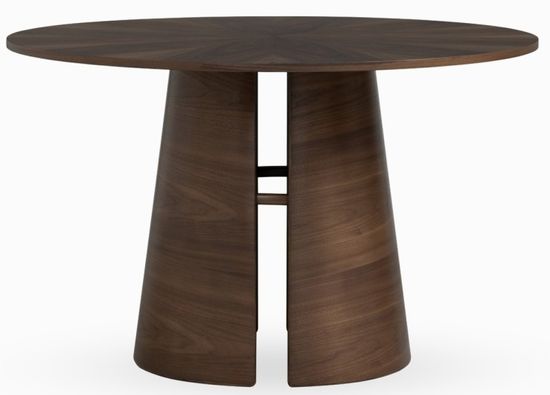 Обеденный стол Louis диаметр 120 коричневый