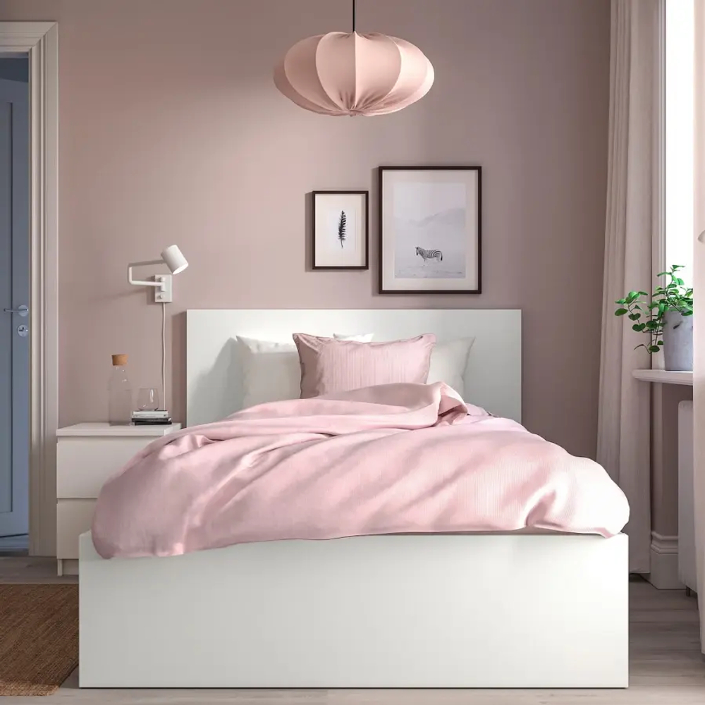 Каркас кровати - IKEA MALM/LОNSET/LÖNSET , 120х200 см, белый МАЛЬМ/ЛОНСЕТ ИКЕА