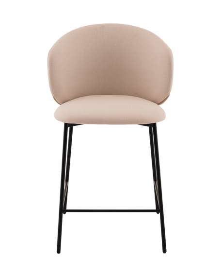 Стул полубарный Блейз велюр молочный