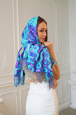 LIGVIANNI Палантин Kerchief Sea Breeze
