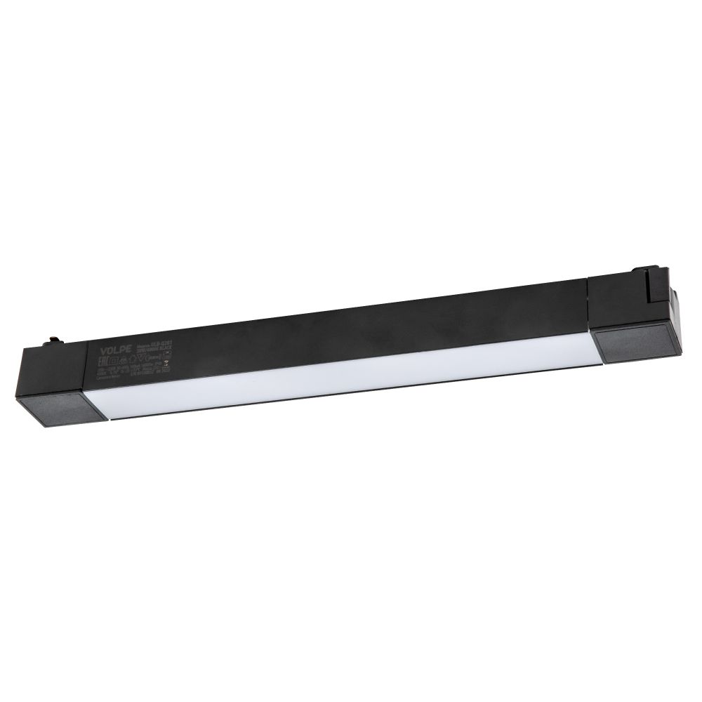 ULB-Q281 20W-4000K BLACK Светильник-прожектор светодиодный трековый. Линейный. 1600 Лм. Белый свет 4000К. Корпус черный. ТМ Volpe