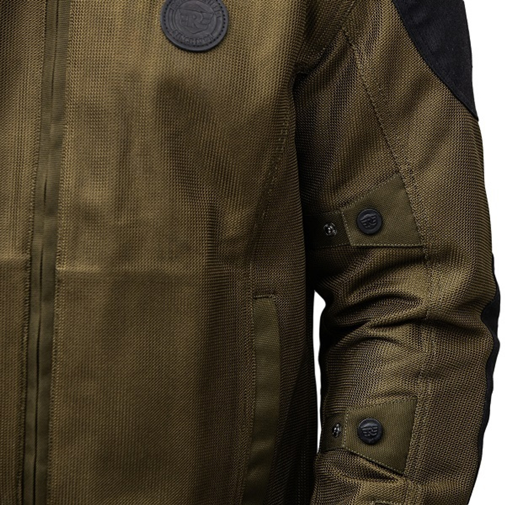 Куртка мужская текстильная Royal Enfield, цвет - оливковый, размер - L, арт. RRGJKK000009 (JKSS19R01OLIVE)