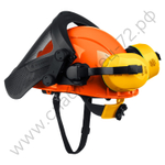 ЗУБР ТРИАДА в комплекте с наушниками и защитным экраном: наушники SNR=27дБ, сетчатый экран 190х339мм, защитная каска (11099)