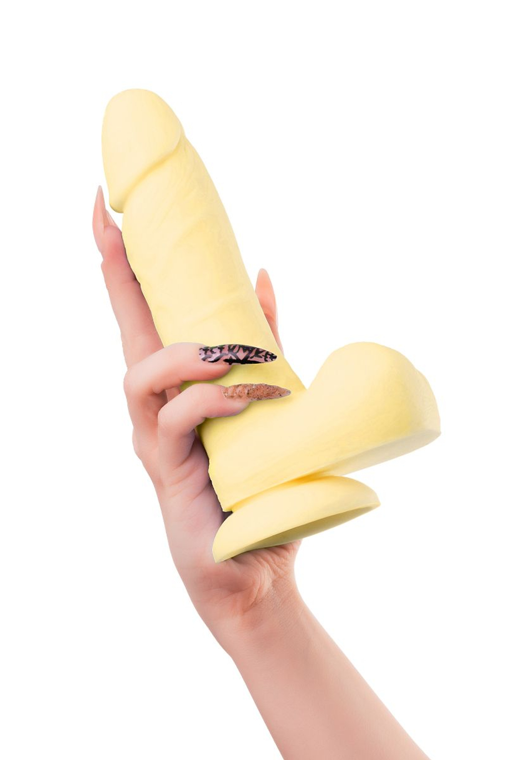 Желтый фаллоимитатор James - 20 см. (Цвет: желтый)