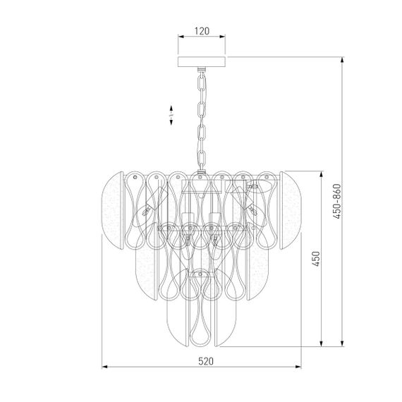 Подвесная люстра Bogates Callas 365/12