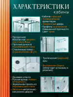 Душевая кабина EM3010T стандартная прозрачная