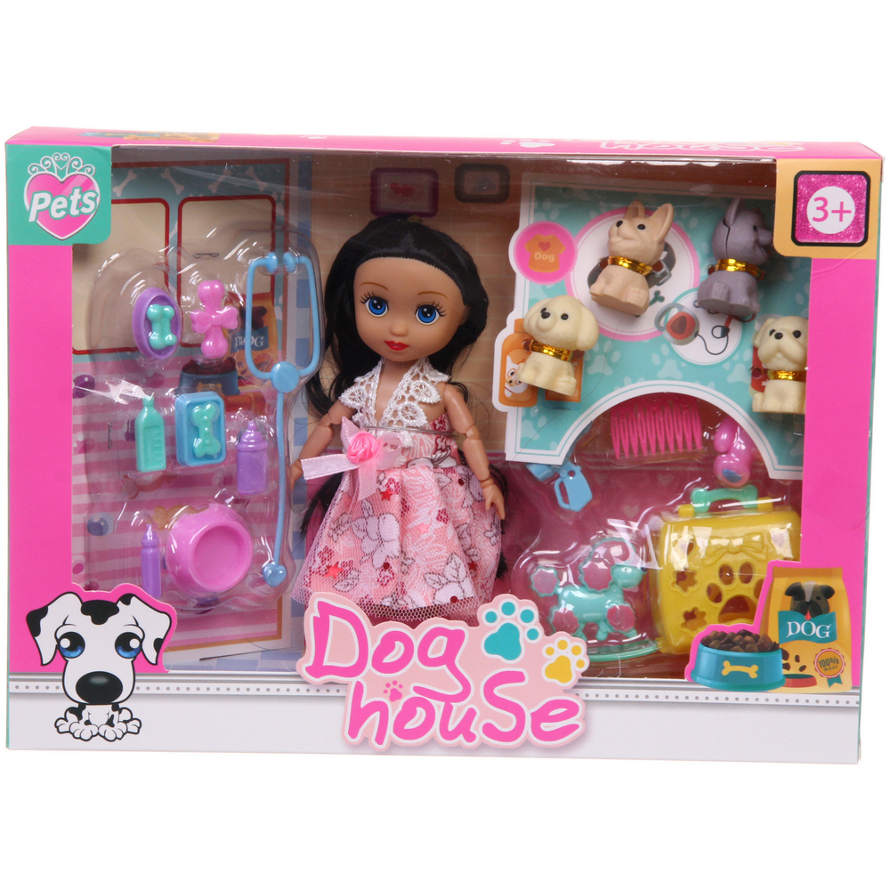 Кукла «Мелания с щенятами», с аксессуарами, 28*6,5*20 см