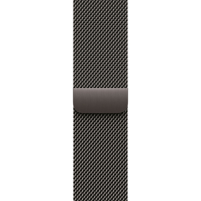 Apple Watch Series 10, 42 мм, корпус из титана цвета сланцевый титан, спортивный ремешок цвета «миланская петля» сланцевый