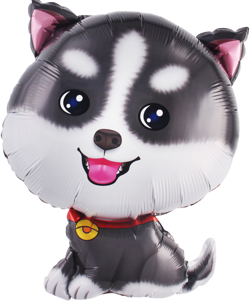 К Фигура, Щенок Хаски, 27"/69 см, 1 шт.