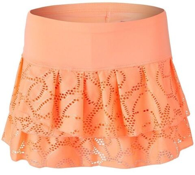 Юбка для девочки теннисная Lucky in Love Girls Eyelet Go Lace Flounce Skirt - orange frost