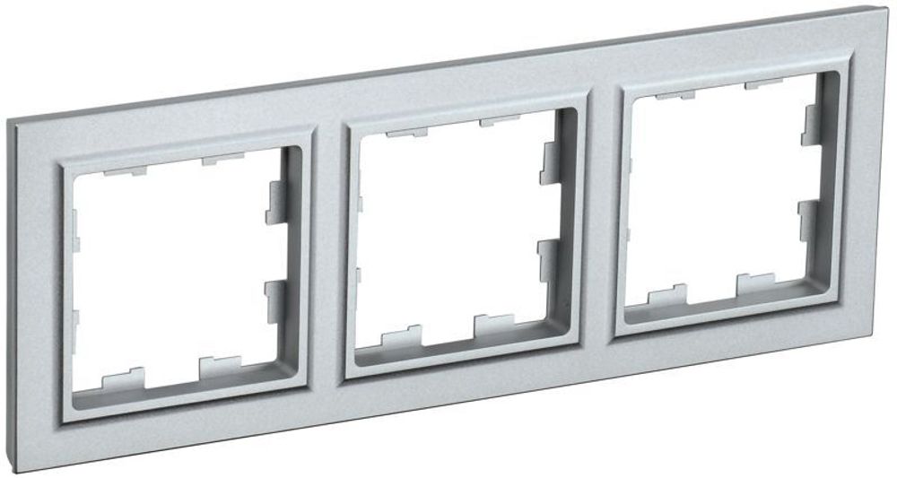 Рамка 3-м BRITE РУ-3-БрА алюм. IEK BR-M32-K47