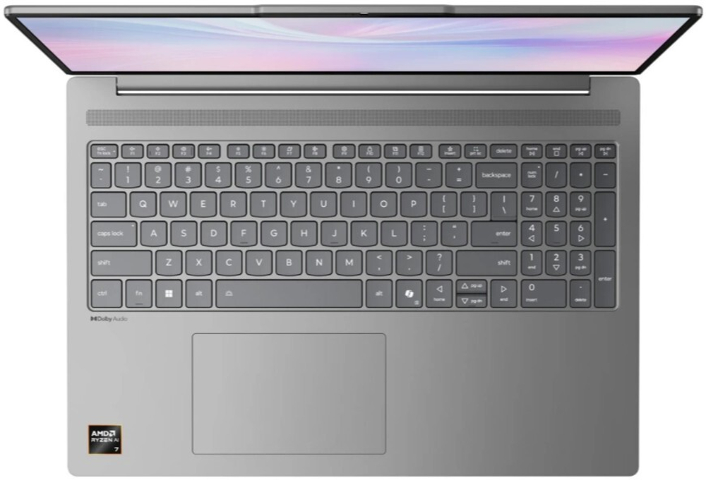 Ноутбук  Lenovo IdeaPad Slim 5 16AKP10 16 ", Ryzen AI 300, 16 Гб RAM, 512 Гб SSD, Radeon Graphics, Серый