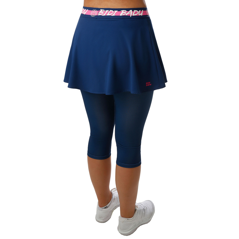 Женская теннисная юбка BIDI BADU Faida Tech Scapri Women - Dark Blue, Pink