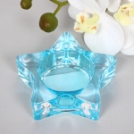 Подсвечник «Tea-звезда» 7,5*2,5см цвет голубой