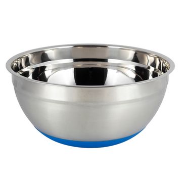 Миска 26х12 см из нержавеющей стали c силиконовым дном Kamille КМ-4350