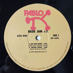 Винтажная виниловая пластинка LP Count Basie Jam 3 (USA 1979)