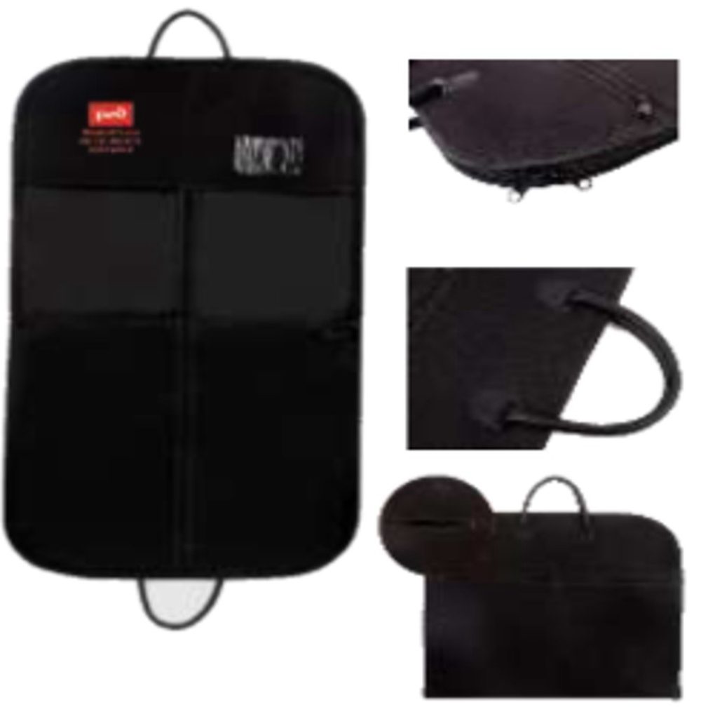 ЧЕХОЛ ТКАНЕВЫЙ ДЛЯ ХРАНЕНИЯ ОДЕЖДЫ НА МОЛНИИ С КОЖАНЫМИ РУЧКАМИ С ЛОГОТИПОМ (Чехол для одежды)