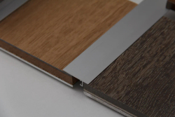 Алюминиевый порог для пола НЕПЛИНТУС UL25X6-01L Серебро матовое 25х6х2000 мм