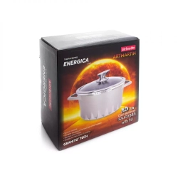 Кастрюля с крышкой 2.6л Kitchen Star Artmartin