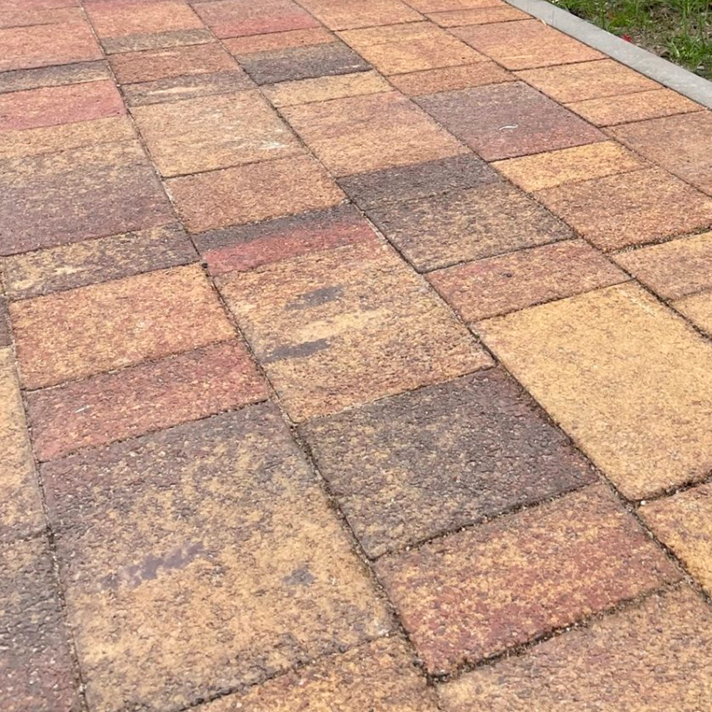 Тротуарная плитка СТАРЫЙ ГОРОД - Листопад гранит Осень, комплект из 3 видов плит