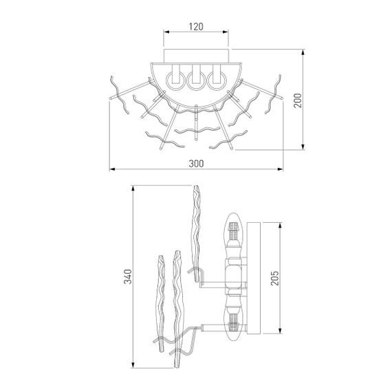 Бра Bogates Leaf 369/3
